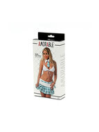 Amorable - School uniform met rokje - blauw/wit