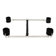 Rimba - Dubbele Spreader bar Met Zachte Boeien - Paars/Zwart