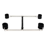 Rimba - Dubbele Spreader bar Met Zachte Boeien - Paars/Zwart