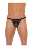 Amorable - Zwarte Transparante Herenstring