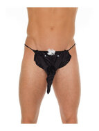 Amorable - Erotische String - Funny Heren Slip Met Olifantenkop - Zwart - One Size