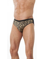 Amorable - Herenslip met ritssluiting - luipaard print