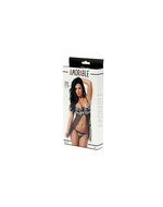 Amorable - Zwarte Transparante babydoll Met Wit kant