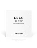 LELO - HEX Original Condooms met honingraat structuur - 3 stuks