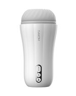 Svakom - Masturbator ROBIN met LED display en booster stand - wit