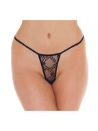 Amorable - Erotische String - Mini Tanga String - Zwart - One Size