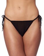Amorable - Tanga Slip Van Zwart Fantasie kant