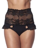 Amorable - Kanten slip met hoge taille en rijglint