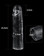 Lovetoy - Flawless - Transparante Penis Sleeve - 15.5 cm