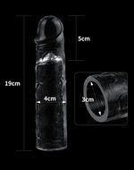Lovetoy - Flawless - Transparante Penis Sleeve - 19 cm