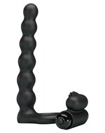 Pretty Love - Penis Vibrerende Cockring Met Buttplug Hercules - Zwart