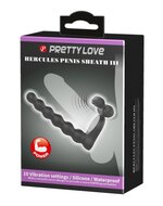 Pretty Love - Penis Vibrerende Cockring Met Buttplug Hercules - Zwart