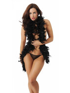 Amorable - Veren boa 2 meter - zwart