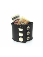 Rimba - Leren polsband 5 cm Breed Met geldvak