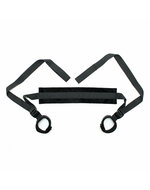 Rimba - Soft Bondage - Fixatieband Met Voetboeien - Zwart