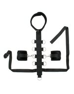 Rimba - Bondage collar Met Boeien - Zwart