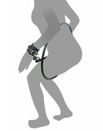 Rimba - Bondage Ring - Restraint Ring Met Leren Boeien En Hangslot