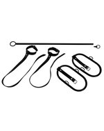 Rimba - Elleboog Bondageset Met Stang  Boeien En Ellebooghouders