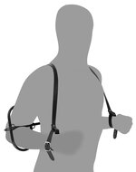 Rimba - Elleboog Bondageset Met Stang  Boeien En Ellebooghouders