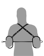 Rimba - Elleboog Bondageset Met Stang  Boeien En Ellebooghouders