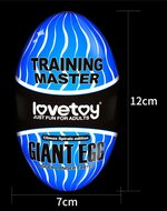Lovetoy - Giant Egg - Masturbator Ei - Blauw