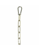 Rimba - Ketting gelast Met karabijn haken - 100 cm