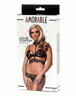 Amorable - BH-set van eyelash kant met choker