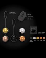Dorcel - Vibrerende Geisha Balls Met Afstandsbediening En Verwisselbare Gewichten