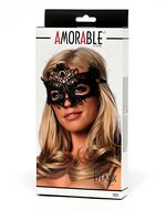 Amorable - Kanten Oogmasker (Breed) - zwart