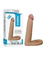Lovetoy - Ultrasoft Double - Voorbinddildo Voor Dubbele Penetratie 16 cm