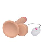 Lovetoy - Vibrerende Dildo - The Ultra Soft Dude - Superzacht materiaal - 17 cm - lichte huidskleur
