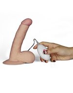 Lovetoy - Vibrerende Dildo - The Ultra Soft Dude - Superzacht materiaal - 17 cm - lichte huidskleur