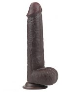 Lovetoy - Realistische XXL Dildo Met Zuignap 23 x 4 cm - Bruin