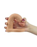 Lovetoy - Ultrasoft Double - Vibrerende Voorbinddildo voor dubbele penetratie - 16 cm