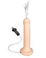 Strap-on-me Dildo met spuit mogelijkheid - lichte huidskleur