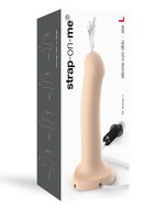 Strap-on-me Dildo met spuit mogelijkheid - lichte huidskleur