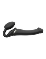 Strap-On-Me Vibrerende Strapless Strapon | Voorbinddildo met 3 motoren - zwart - maat M