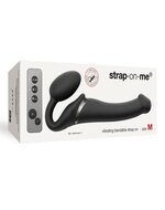 Strap-On-Me Vibrerende Strapless Strapon | Voorbinddildo met 3 motoren - zwart - maat M