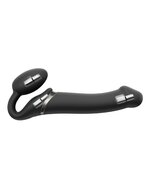 Strap-On-Me Vibrerende Strapless Strapon | Voorbinddildo met 3 motoren - zwart - maat M