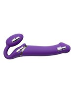 Strap-on-Me - Vibrerende Strapless Strapon | Voorbinddildo met 3 motoren - paars - maat M