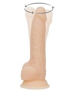 Naked Addiction - Roterende En Vibrerende Siliconen Dildo Met Zuignap 21.5 cm