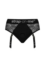 Strap-on-Me Comfortabel Pegging/Voorbinddildo Harnas van Microfiber en Elastisch Kant "Diva"