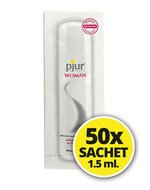 Pjur Woman Siliconen Glijmiddel - 50 sachets van 1.5 ml