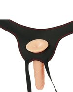Lovetoy - Easy Strap-on Set Met dildo Van 19 cm - Lichte Huidskleur