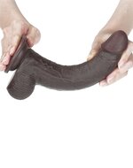 Lovetoy - Realistische XXL Dildo Met Zuignap 23 x 4 cm - Bruin