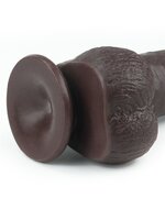 Lovetoy - Realistische XXL Dildo Met Zuignap 23 x 4 cm - Bruin