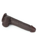 Lovetoy - Realistische XXL Dildo Met Zuignap 23 x 4 cm - Bruin