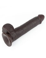 Lovetoy - Realistische XXL Dildo Met Zuignap 23 x 4 cm - Bruin