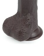 Lovetoy - Dildo Met Sliding Skin Technologie - 17.5 x 3.5 cm - Bruin