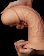 Lovetoy - Realistische Gebogen XXL Dildo 24 cm - Lichte Huidskleur